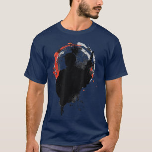 The Ghost Samurai Mask Warrior Samurai Swords Bush T-Shirt
