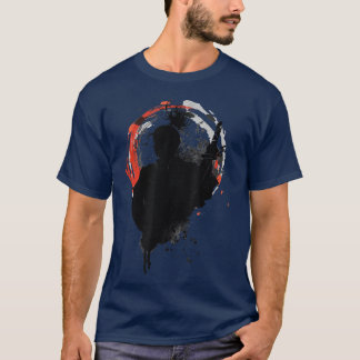 The Ghost Samurai Mask Warrior Samurai Swords Bush T-Shirt