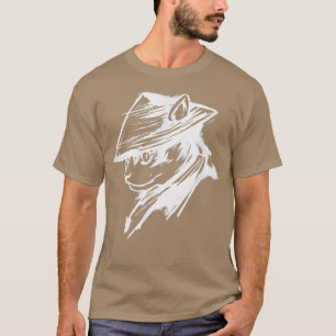 The Ghost Samurai Mask Warrior Samurai Swords Bush T-Shirt