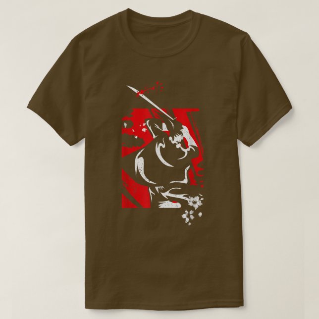 The Ghost Samurai Warrior Anime Manga Bushido (7) T-Shirt (Design Front)