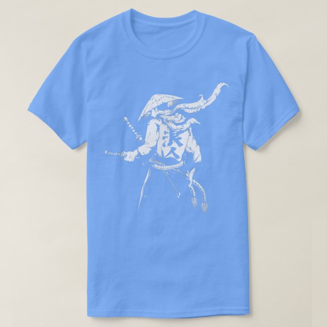 The Ghost Samurai Warrior Anime Manga Bushido T-Shirt (Design Front)