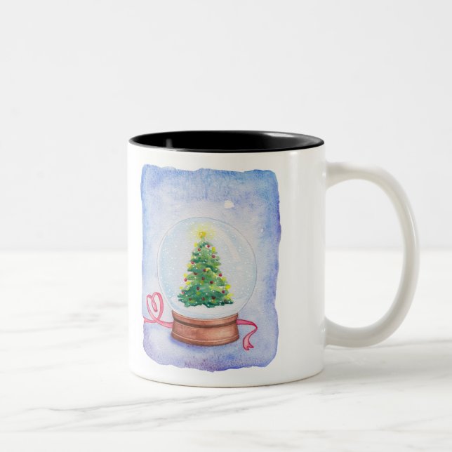 The Ghost Wore Yellow Socks- Snow Globe mug (Right)