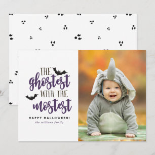 The Ghostest with the Mostest Halloween Card