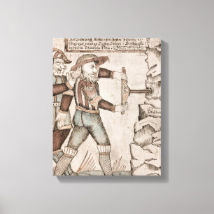 The giant Baugi, persuaded by Odin Canvas Print