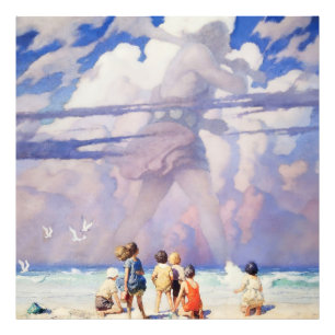 “The Giant” Fairy Art by NC Wyeth Photo Print