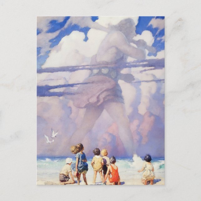 “The Giant” Fairy Art by NC Wyeth Postcard (Front)