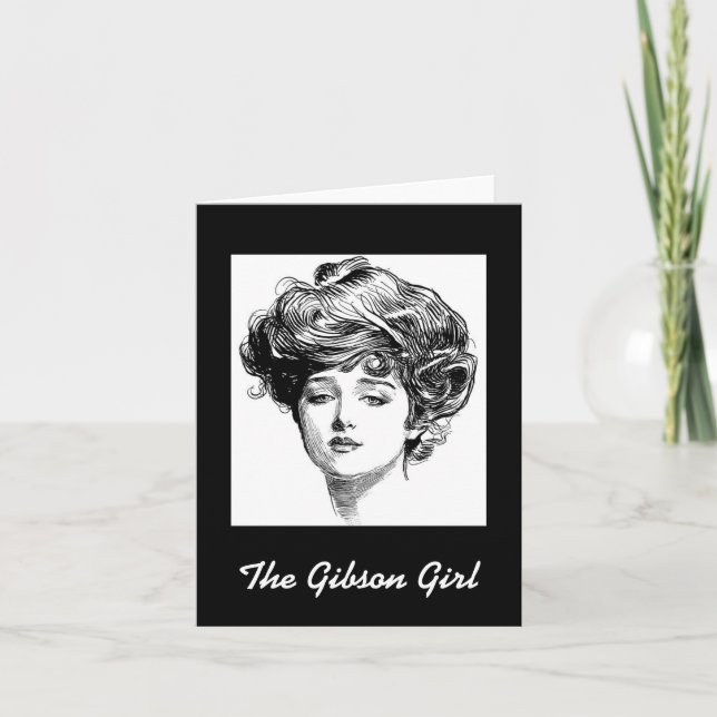 The Gibson Girl Note Card (Front)