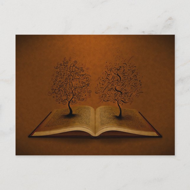 The GiddyUp Tree and The Bickham Script Tree Postcard (Front)