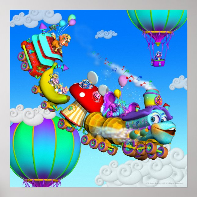 The GiggleBelly Train 18x18 Poster (Front)