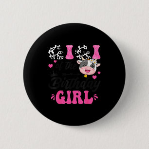 The Gigi Birthday Farm Cow 1st 6 Cm Round Badge