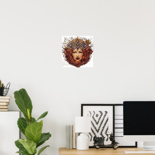 The Gilded Crown: Mythical Queen Portrait Poster