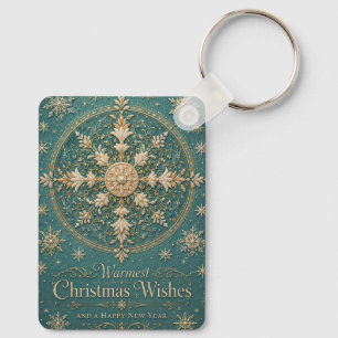The Gilded Frost Mandala Key Ring