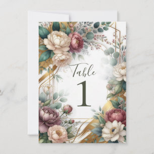The Gilded Secret Garden Floral Glam Wedding  Invitation