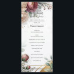 The Gilded Secret Garden Floral Glam Wedding  Menu<br><div class="desc">Matching items in this design are available.</div>