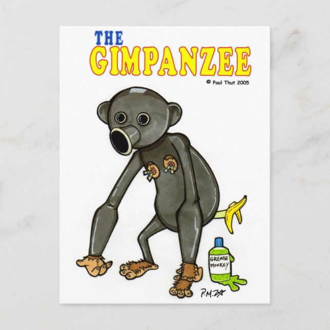 The Gimpanzee Postcard (Front)
