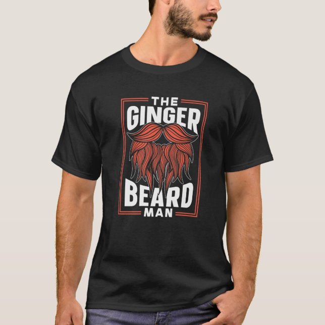 The Ginger Beard Man Ireland Gaelic Irish St. Patr T-Shirt (Front)