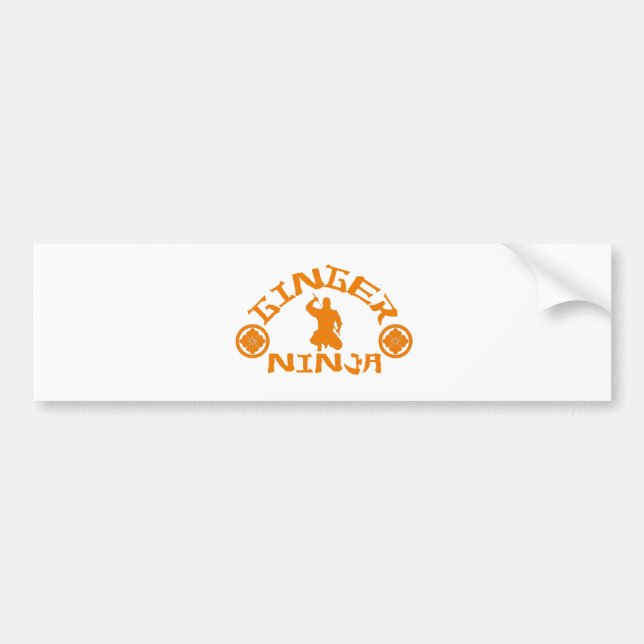 The Ginger Ninja Bumper Sticker (Front)