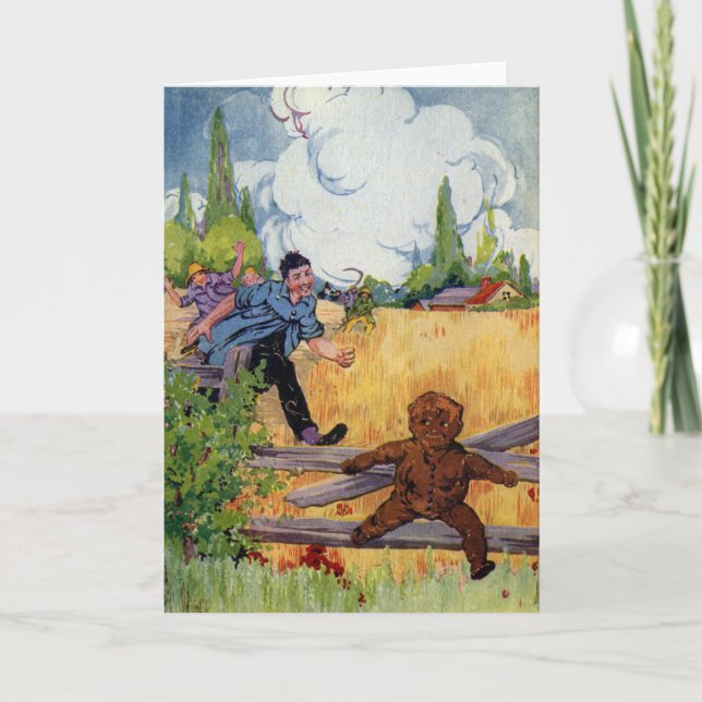 The Gingerbread Boy Escapes Holiday Card (Front)