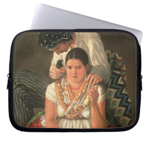 The Gipsy Boy and Girl, (oil on canvas) Laptop Sleeve
