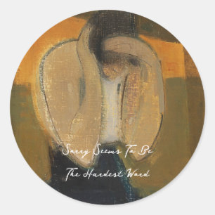 The Gipsy Woman, Helene Schjerfbeck Classic Round Sticker
