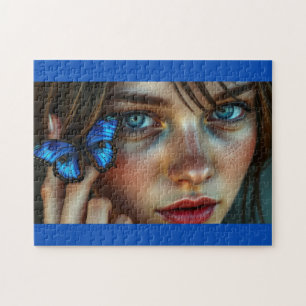 The girl and the butterfly jigsaw puzzle