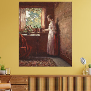 The Girl by the Window Canvas Print