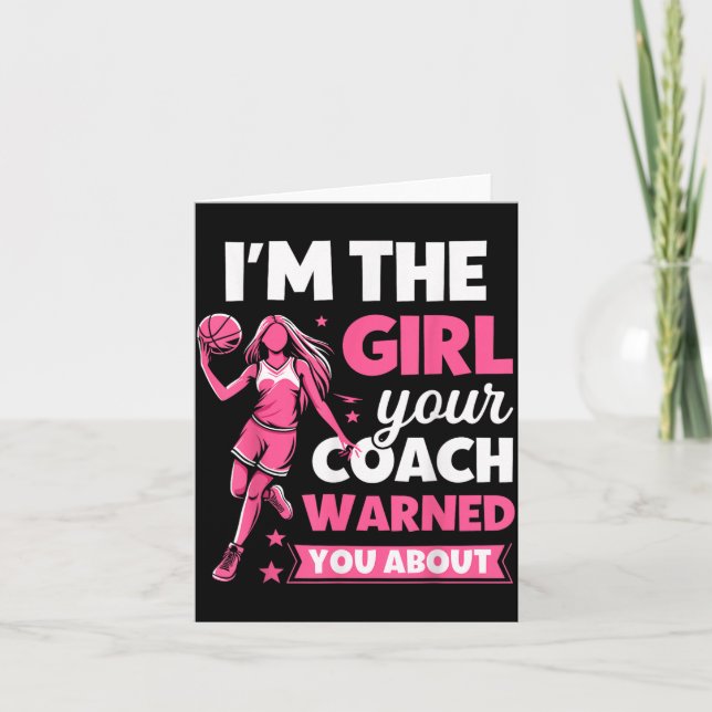 The Girl Coach Warned About - Funny Basball Card (Front)