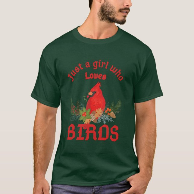 The girl who loves birds boy T-Shirt (Front)