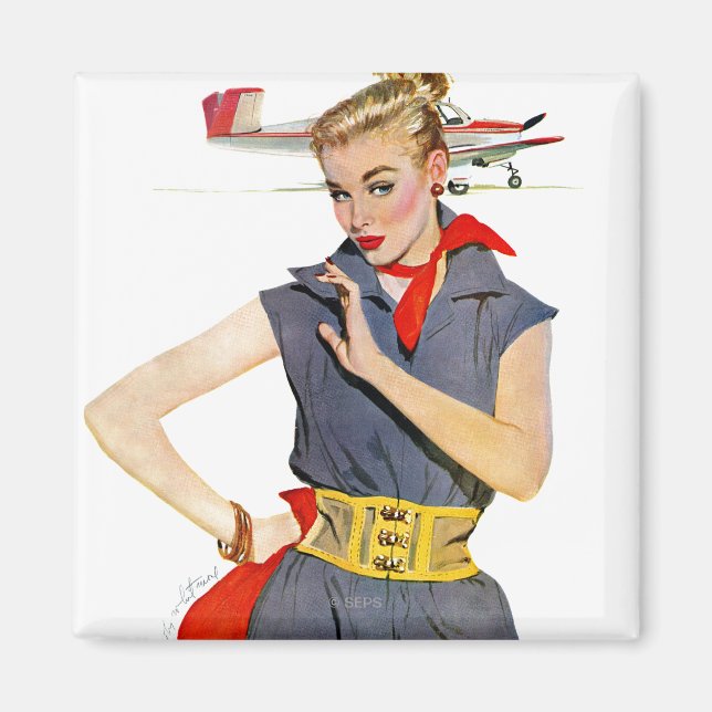 The Girl Who Stole Aeroplanes Magnet (Front)
