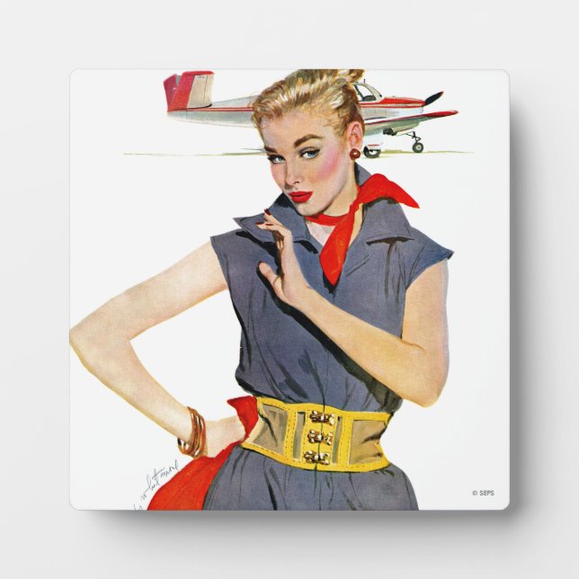 The Girl Who Stole Aeroplanes Plaque (Front)