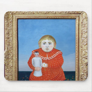 The girl with a doll, c.1892 or c.1904-05 mouse pad