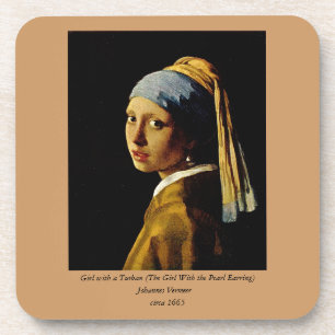 The Girl with a Turban/Girl with the Pearl Earring Coaster