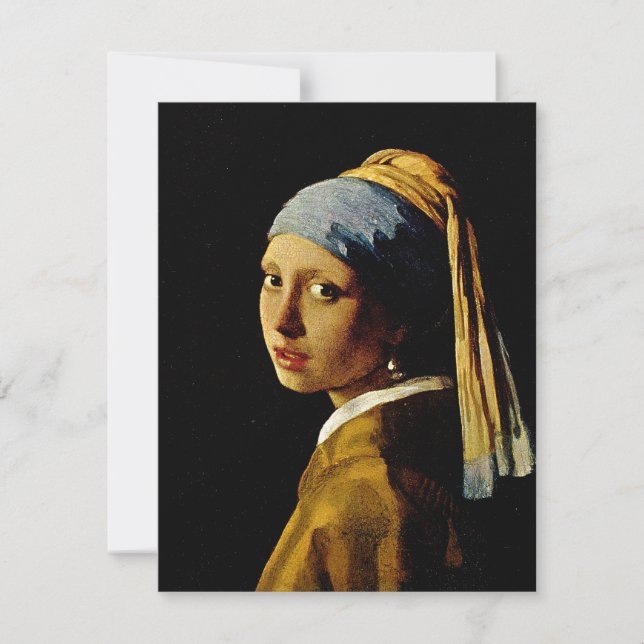 The Girl with a Turban/Girl with the Pearl Earring Invitation (Front)