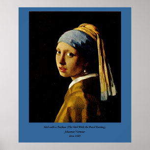 The Girl with a Turban/Girl with the Pearl Earring Poster