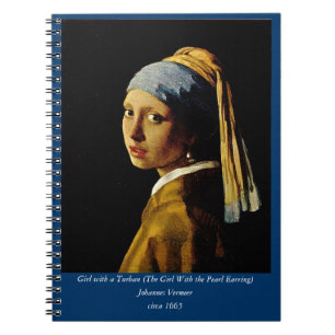 The Girl with a Turban/Girl with the Pearl Earring Spiral Notebook