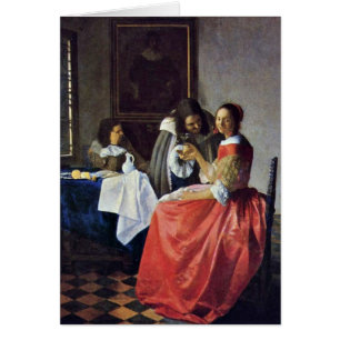 The Girl With A Wineglass. By Johannes Vermeer