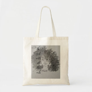 The Girl With All The Curls Tote Bag