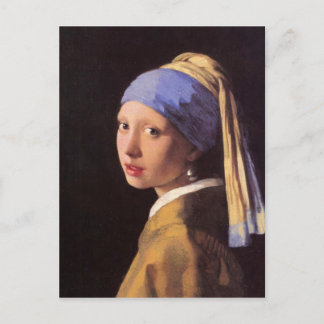 The girl with the pearl earring by Vermeer Postcard