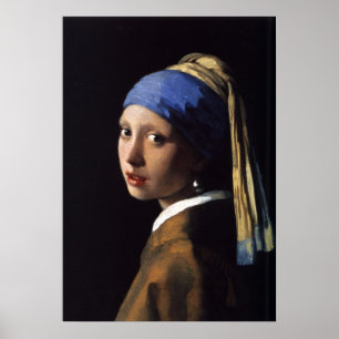 The Girl With The Pearl Earring by Vermeer Poster