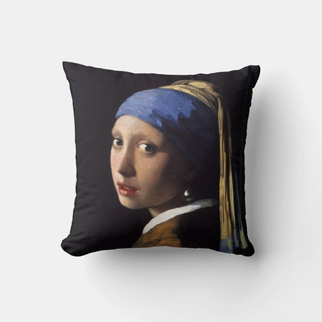 The Girl With The Pearl Earring Cushion (Front)