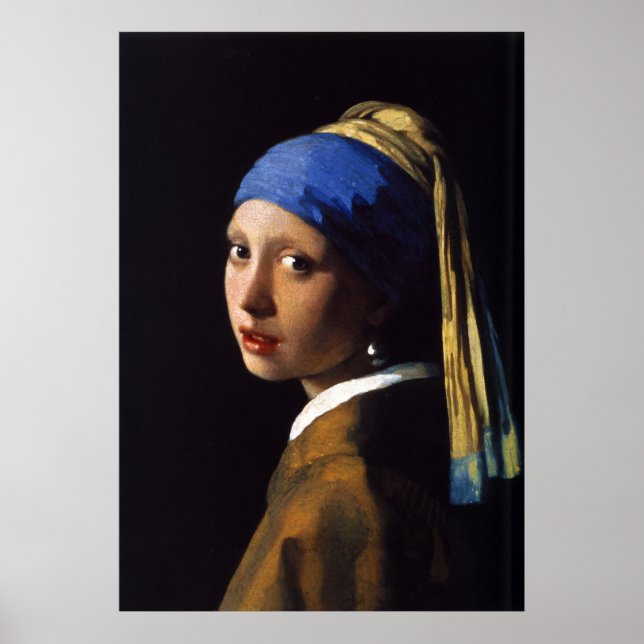 The Girl With The Pearl Earring Johannes Vermeer Poster (Front)