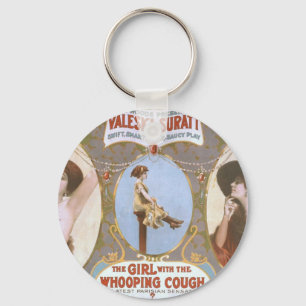 The Girl with the Whooping Cough Retro Theatre Key Ring