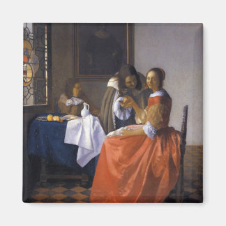 The Girl with the Wineglass Magnet