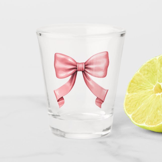 The Girlest Bow Shot Glass (Front)