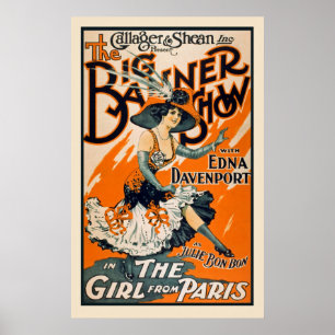 The girls From Paris Vintage Poster