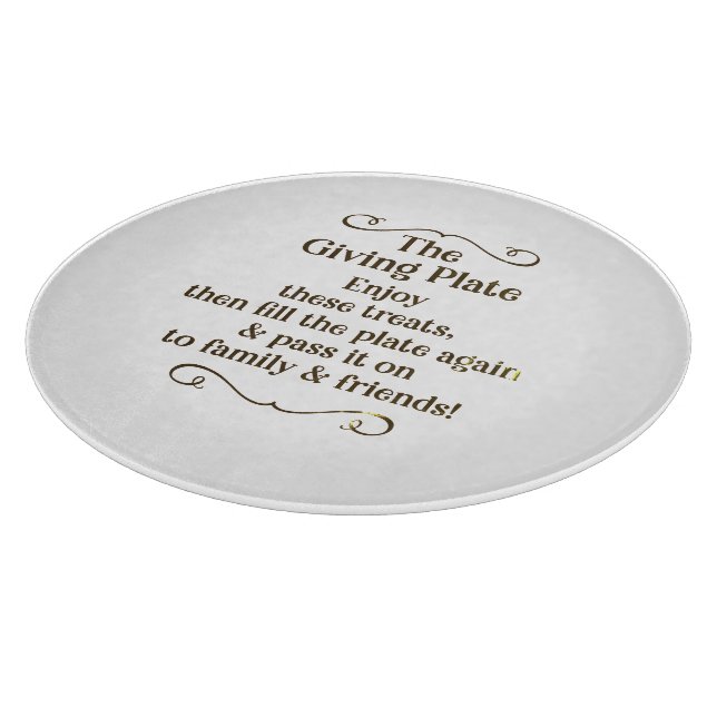 The giving plate cutting board (Corner)