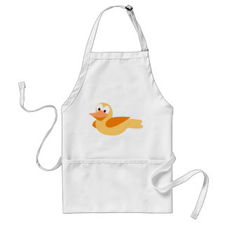 The glad and funny duck flying standard apron