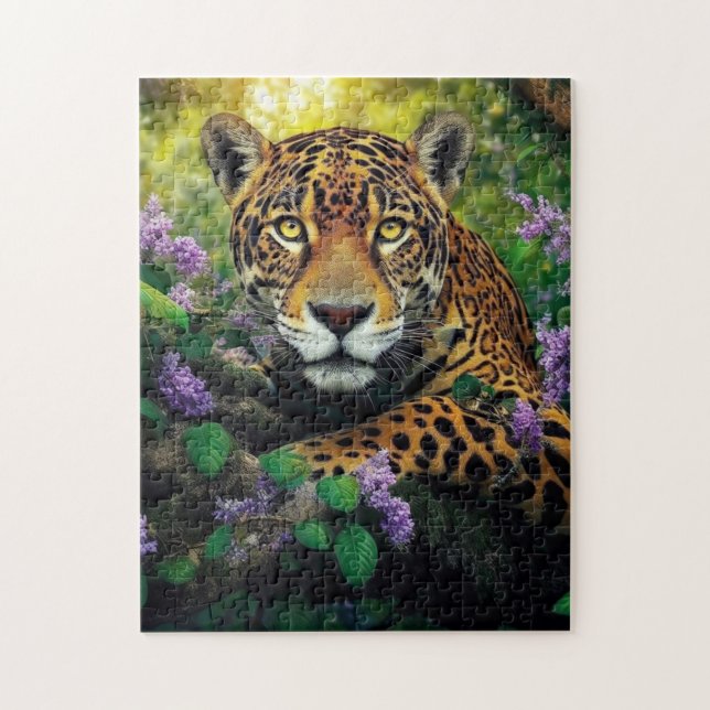 The Glare of the Cheetah Jigsaw Puzzle (Vertical)