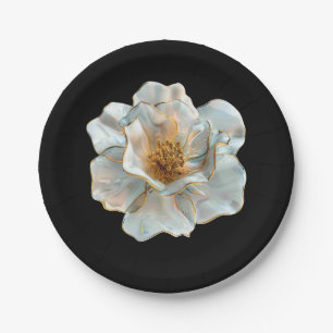 The Glass Daffodil Paper Plate