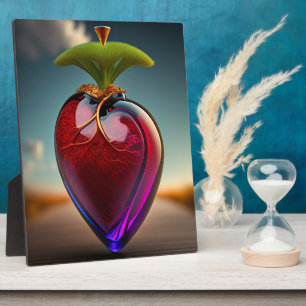 The Glass Heart   Digital Art Tabletop Plaque